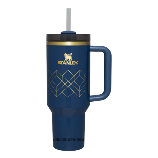 Stanley Nightfall Gloss Deco 40oz Tumbler – sleek, insulated tumbler with a deep, glossy finish in a rich nightfall color for a sophisticated look.