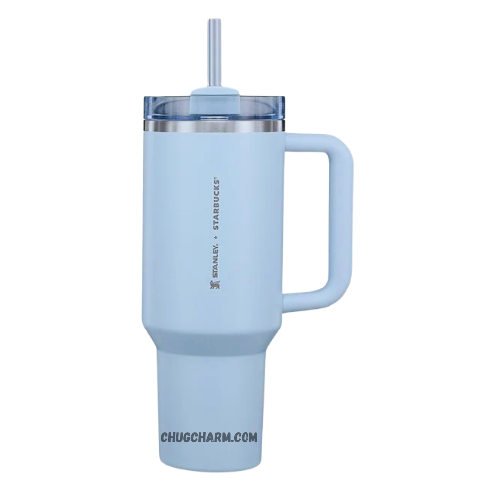 Stanley X Starbucks Spring Blue 40oz Tumbler – fresh and vibrant insulated tumbler in a spring-inspired blue shade, ideal for keeping drinks cool and stylish.