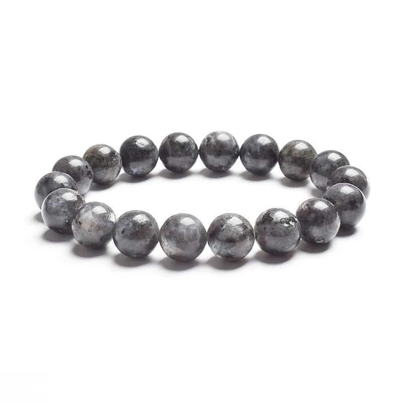 10mm Natural Stone Bracelet Tiger Eye Jasper Agate Elastic Unisex