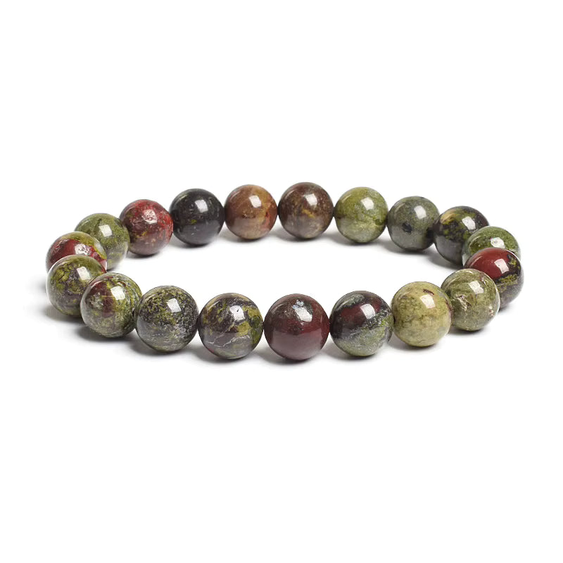 10mm Natural Stone Bracelet Tiger Eye Jasper Agate Elastic Unisex