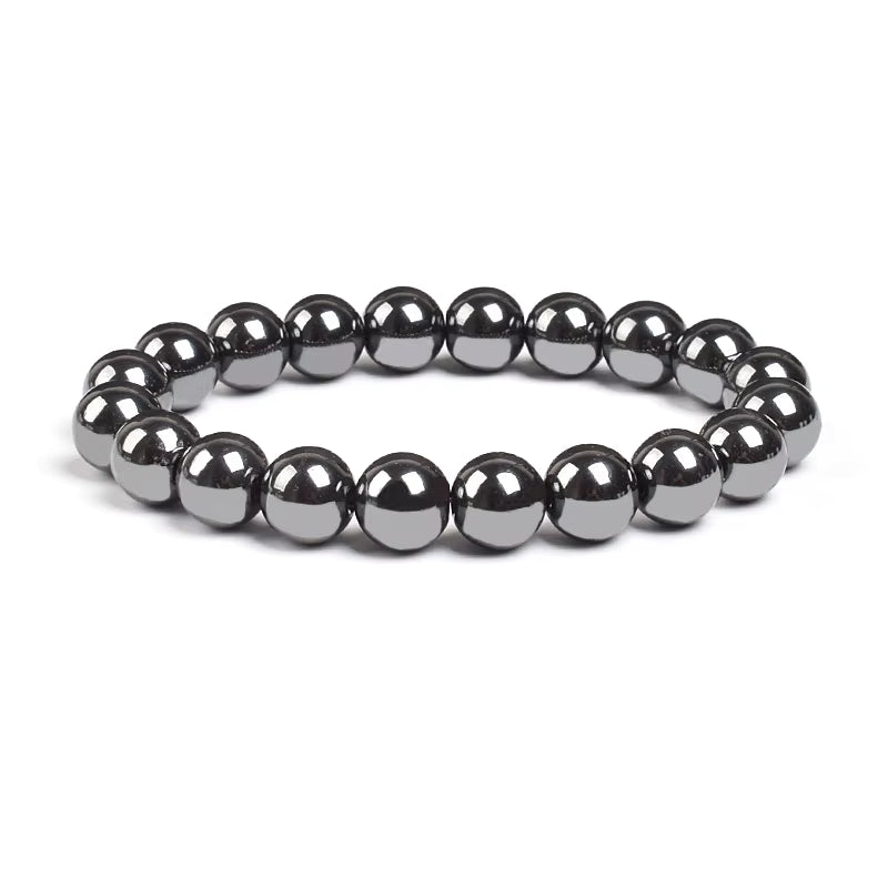 10mm Natural Stone Bracelet Tiger Eye Jasper Agate Elastic Unisex