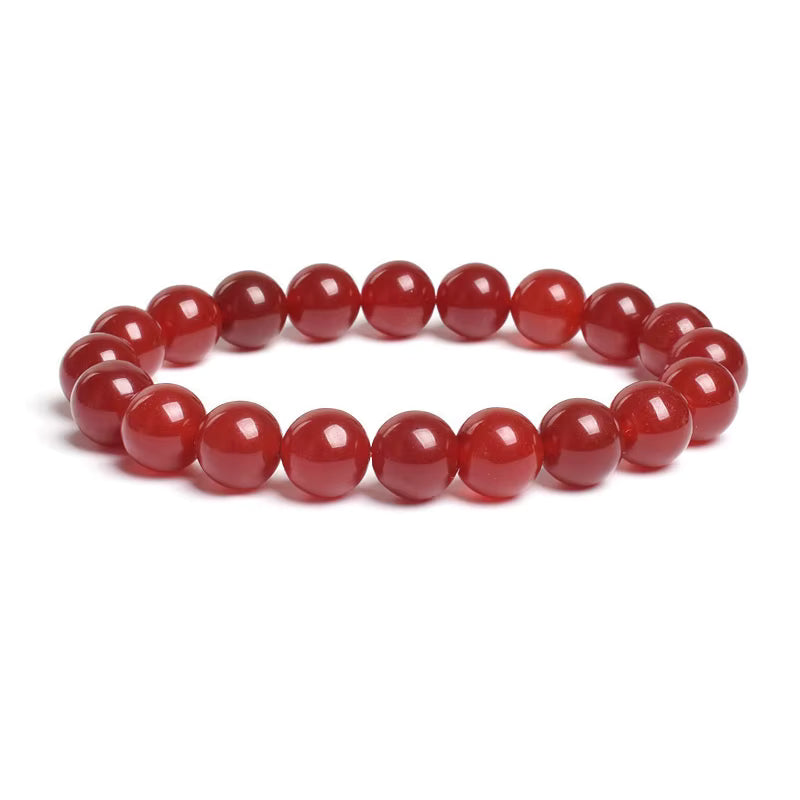10mm Natural Stone Bracelet Tiger Eye Jasper Agate Elastic Unisex