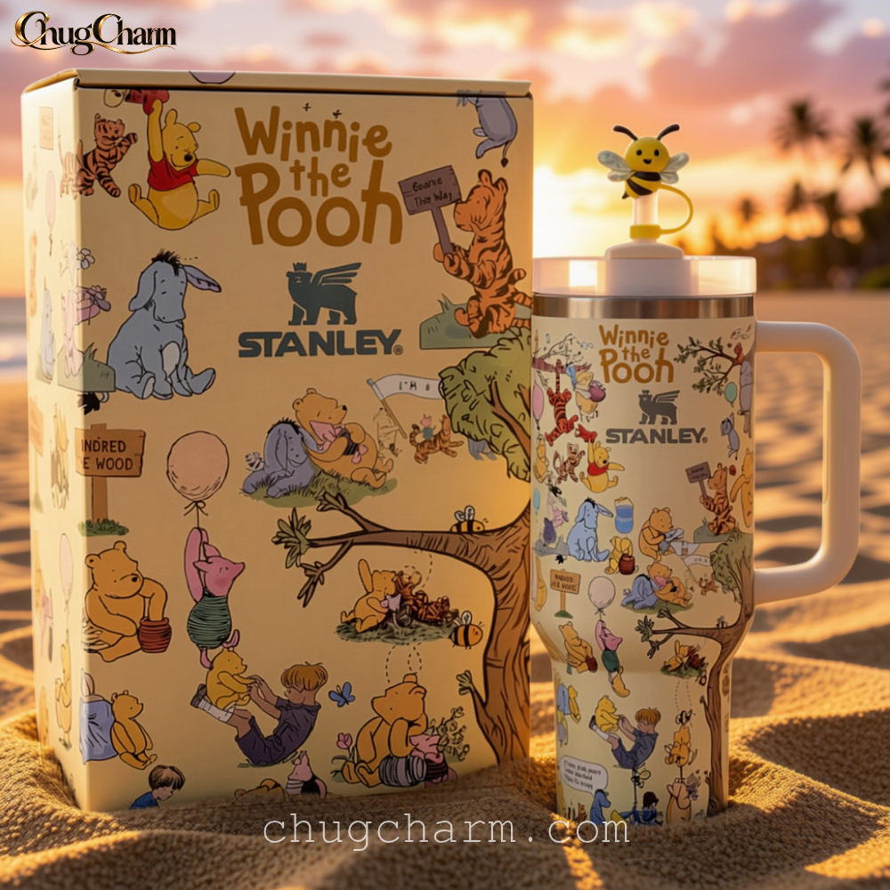 Stanley Winnie the Pooh 40oz Quencher Tumbler with Character Design