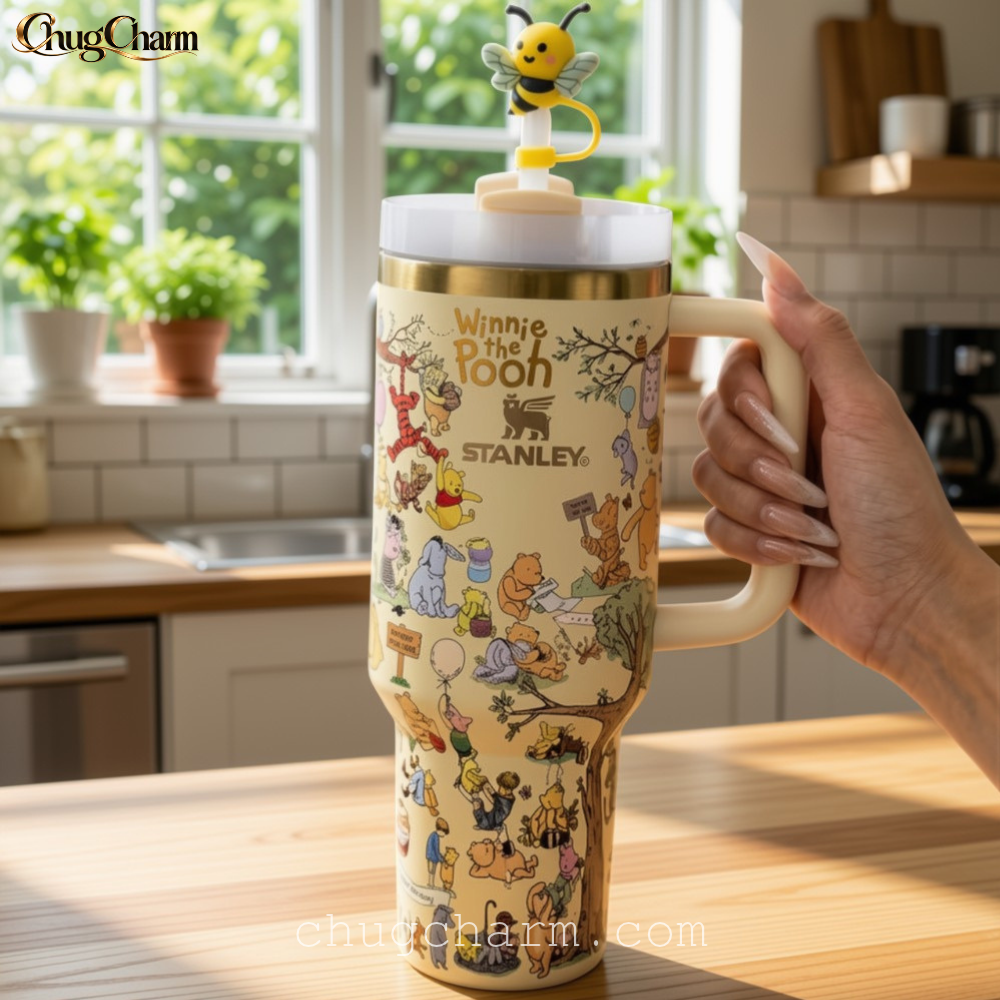 Stanley Winnie the Pooh 40oz Cup with Handle and Straw Lid