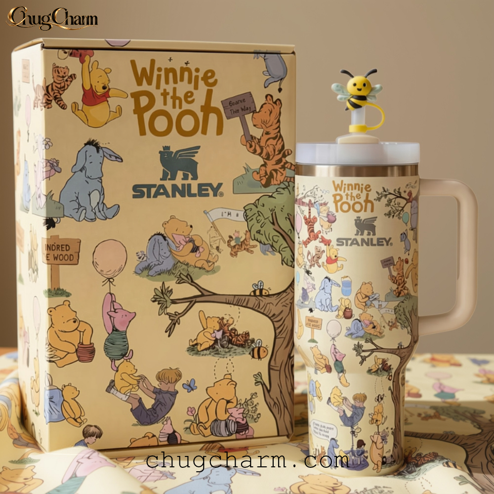 Stanley Winnie the Pooh Quencher Tumbler Front View