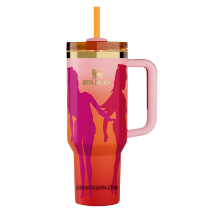 Stanley X Barbie 60s Twist 'N Turn 40oz Tumbler – vintage-inspired insulated tumbler featuring a playful 60s design celebrating Barbie's iconic style.