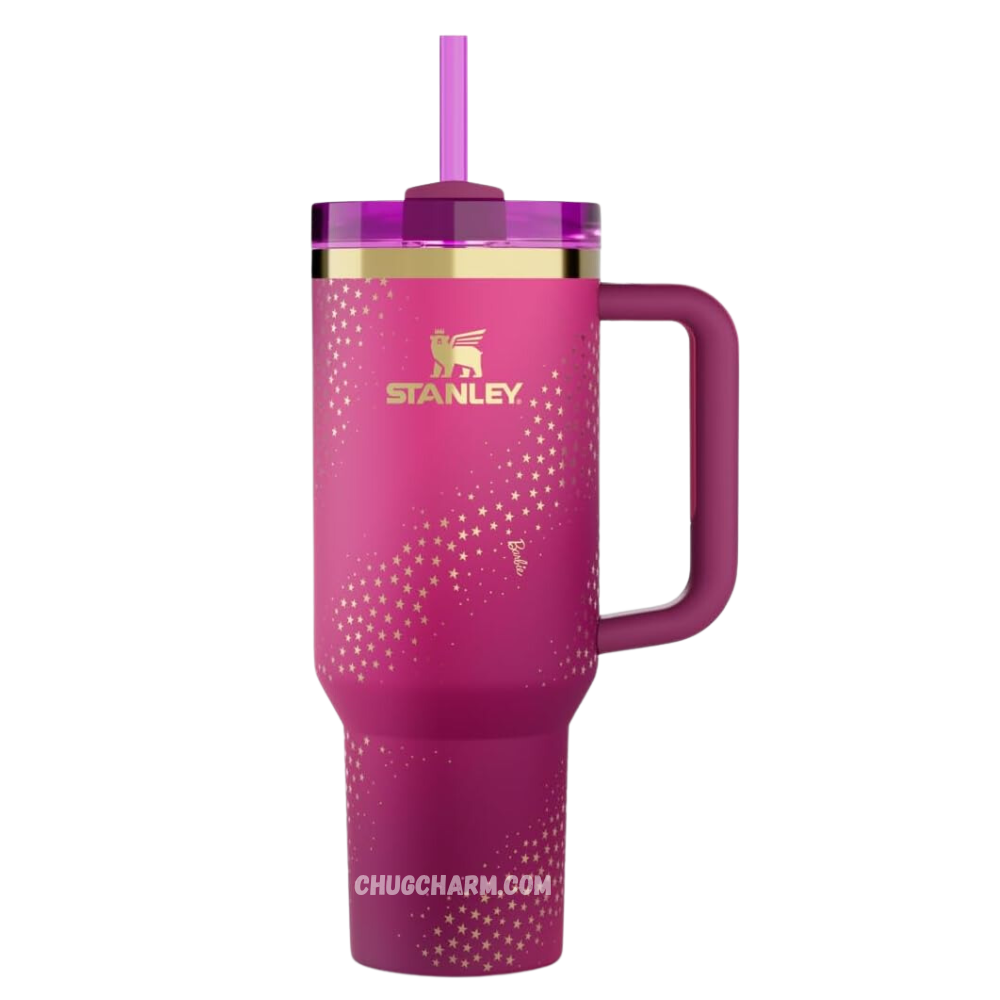 Stanley X Barbie 70s Super Star 40oz Tumbler – glamorous insulated tumbler with a sparkling 70s-inspired Barbie design.