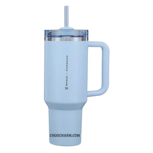 Stanley X Starbucks Spring Blue 40oz Tumbler – fresh and vibrant insulated tumbler in a spring-inspired blue shade, ideal for keeping drinks cool and stylish.
