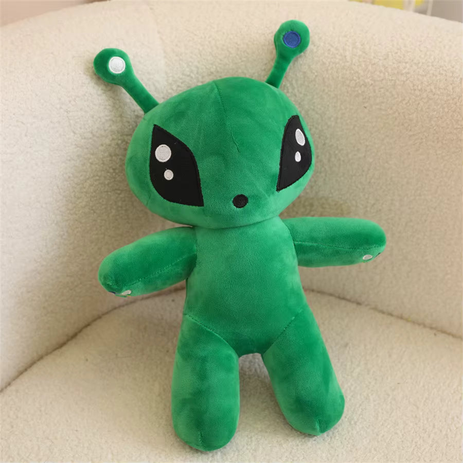 Alien Plush Toy 30cm Green Tentacled Horned Soft Stuffed Pillow