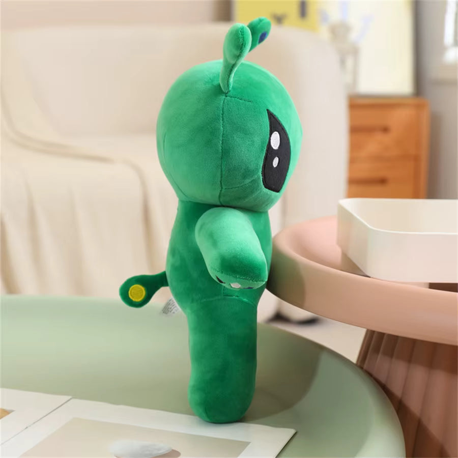 Alien Plush Toy 30cm Green Tentacled Horned Soft Stuffed Pillow