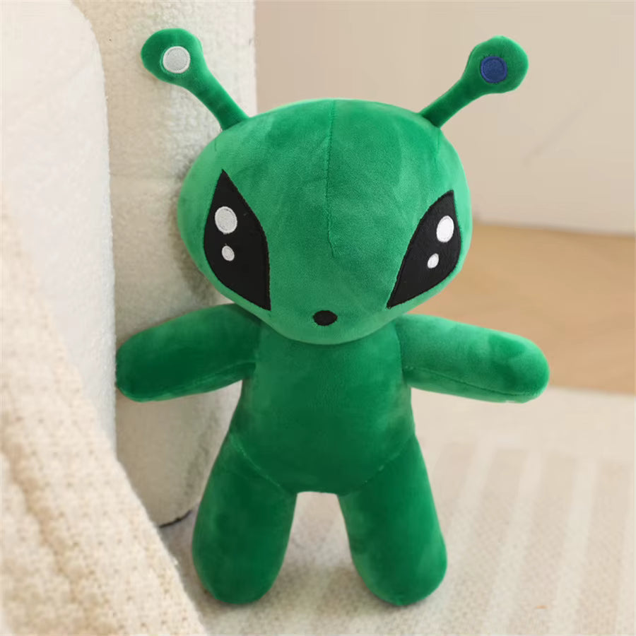Alien Plush Toy 30cm Green Tentacled Horned Soft Stuffed Pillow