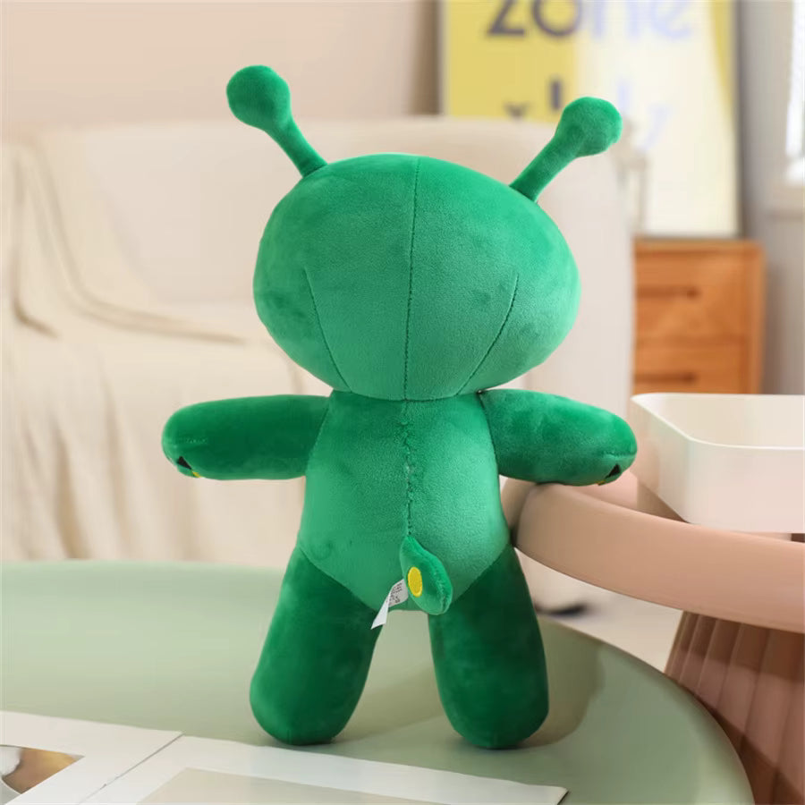 Alien Plush Toy 30cm Green Tentacled Horned Soft Stuffed Pillow