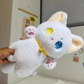 Cat Plush Toy 25cm Black and White Soft Stuffed Animal