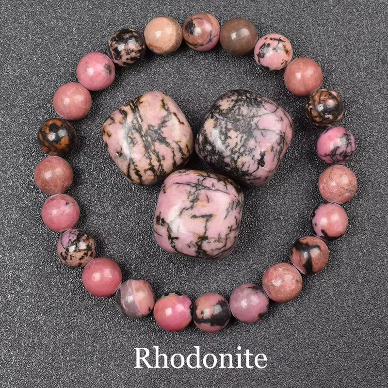 Epidote Zoisite Beaded Bracelet Natural Elastic for Women