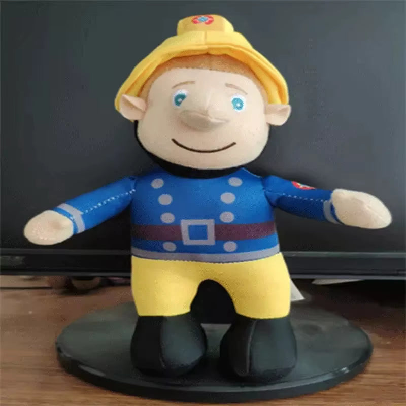 Fireman Sam Plush Toy 25cm PP Cotton Filled Firefighter Doll