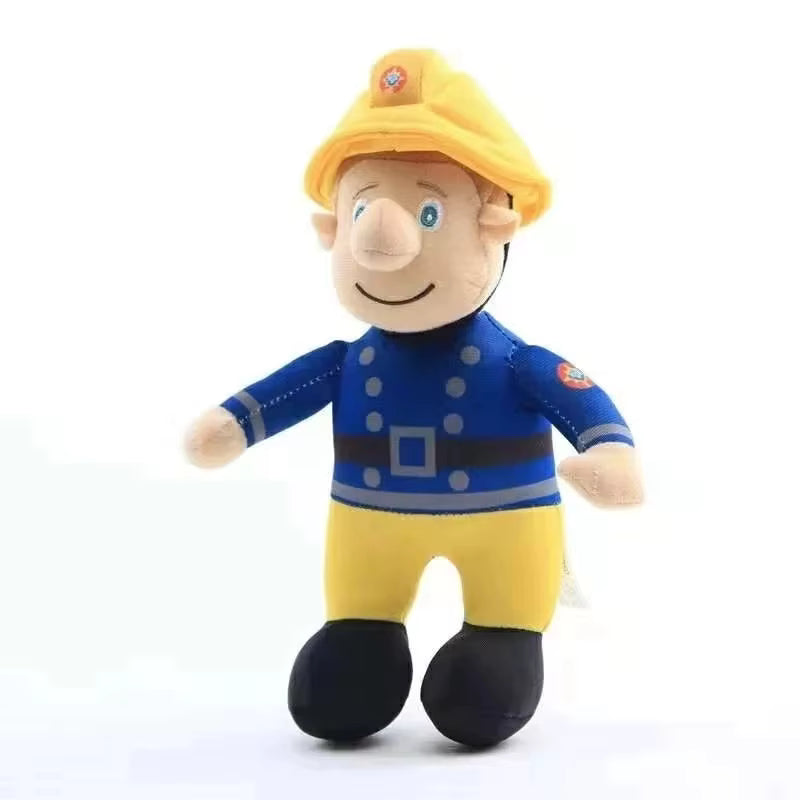 Fireman Sam Plush Toy 25cm PP Cotton Filled Firefighter Doll