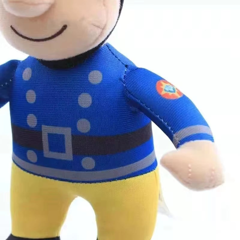 Fireman Sam Plush Toy 25cm PP Cotton Filled Firefighter Doll