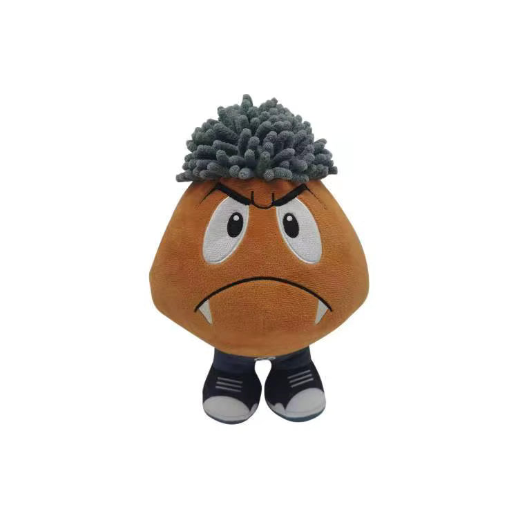 Goomba Plush Toy 25cm PP Cotton Filled Soft Anime Pillow Doll for Kids
