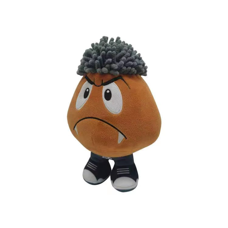 Goomba Plush Toy 25cm PP Cotton Filled Soft Anime Pillow Doll for Kids