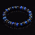 Labradorite Beaded Bracelet Grey with Golden Hematite 8mm Unisex