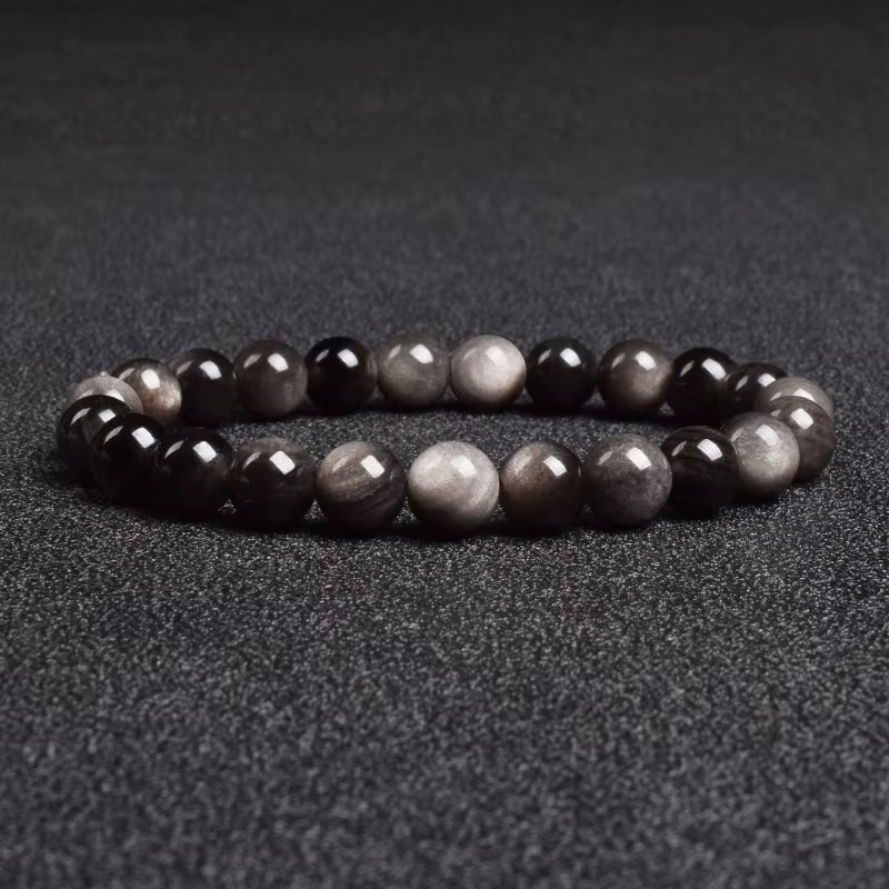 Moonstone Beaded Bracelet Genuine Blue Moonstone 6mm 8mm Elastic