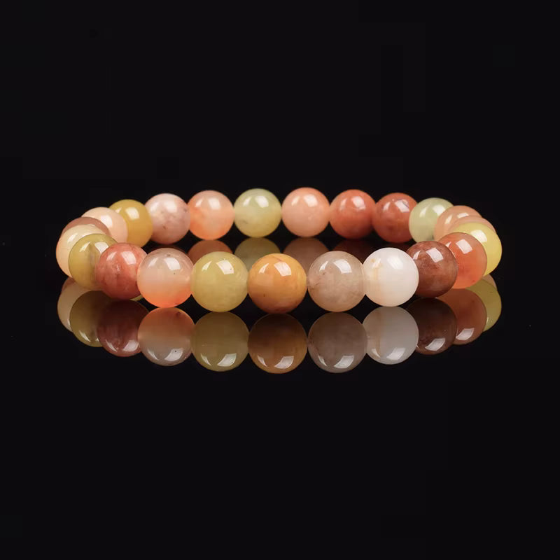 Moonstone Beaded Bracelet Genuine Blue Moonstone 6mm 8mm Elastic