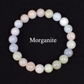 Morgan Jade and Morganite Beaded Bracelet for Women with Pink Beryl