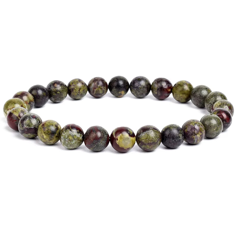 Natural Stone Beaded Bracelet Elastic Unisex Amethyst Quartz Jade Agate
