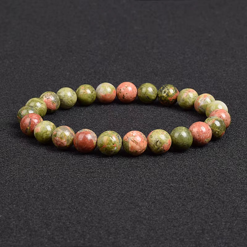 Natural Stone Bracelet Lapis Lazuli Apatite Tiger Eye 8mm Elastic