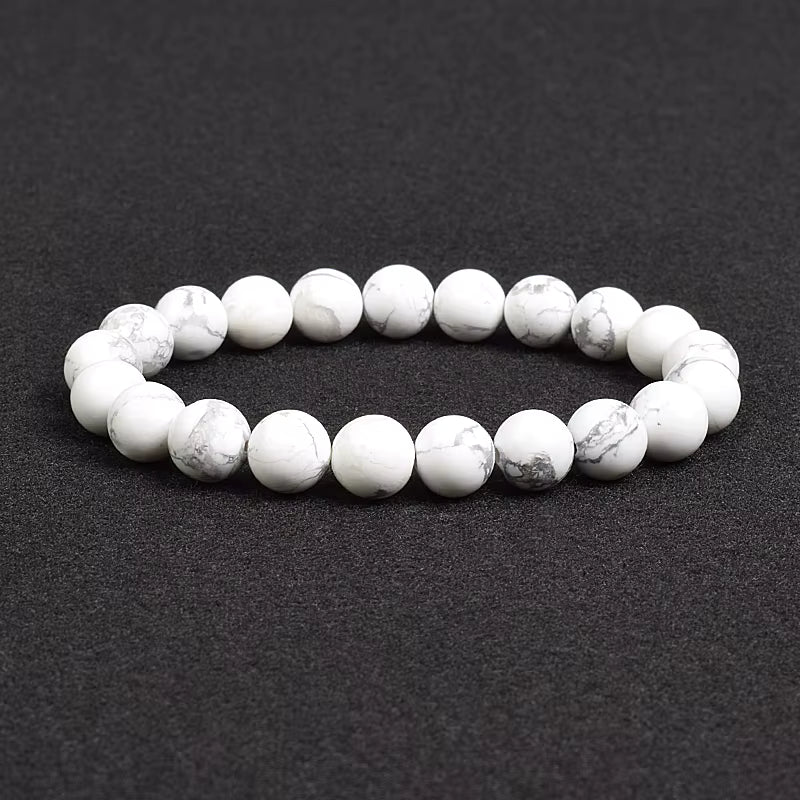 Natural Stone Bracelet Lapis Lazuli Apatite Tiger Eye 8mm Elastic