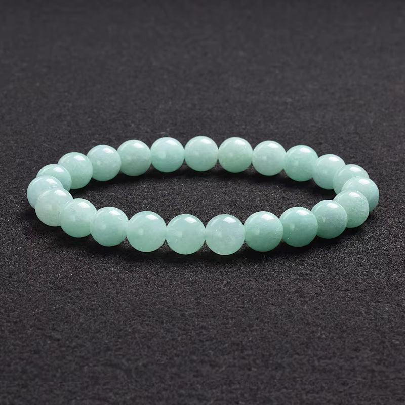 Natural Stone Bracelet Lapis Lazuli Apatite Tiger Eye 8mm Elastic