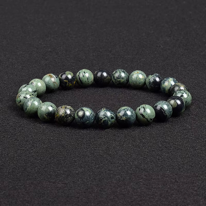 Natural Stone Bracelet Lapis Lazuli Apatite Tiger Eye 8mm Elastic