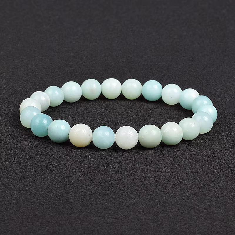 Natural Stone Bracelet Lapis Lazuli Apatite Tiger Eye 8mm Elastic