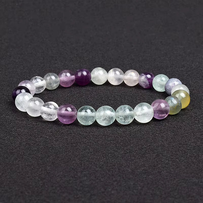 Natural Stone Bracelet Lapis Lazuli Apatite Tiger Eye 8mm Elastic