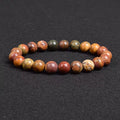 Natural Stone Bracelet Lapis Lazuli Apatite Tiger Eye 8mm Elastic