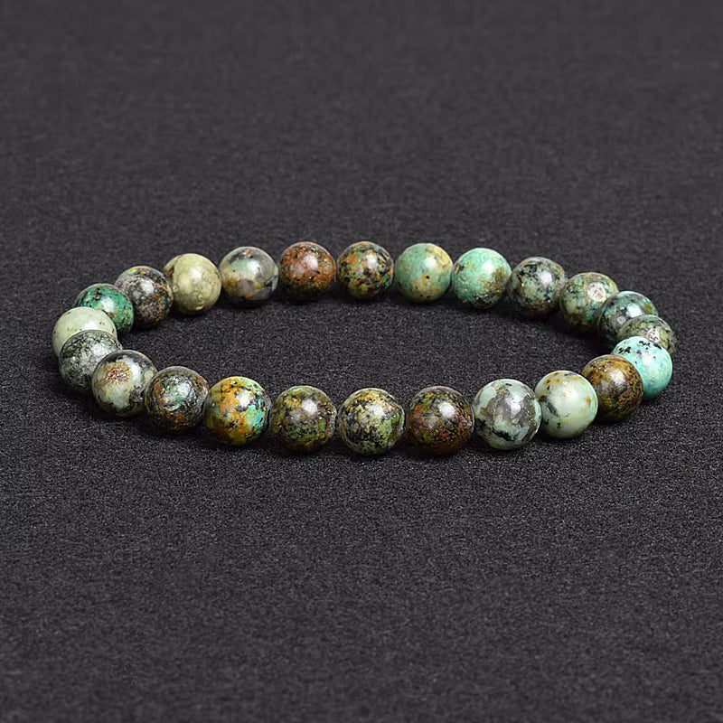 Natural Stone Bracelet Lapis Lazuli Apatite Tiger Eye 8mm Elastic