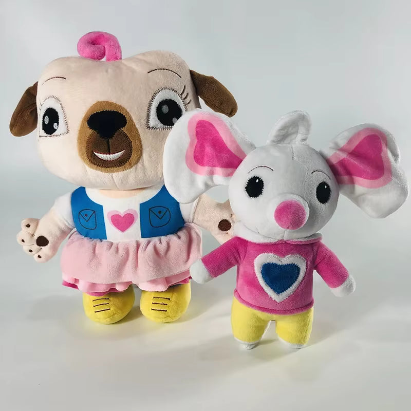 Plush Toy Mouse 17cm and Dog 30cm Cartoon PP Cotton Stuffed Animal