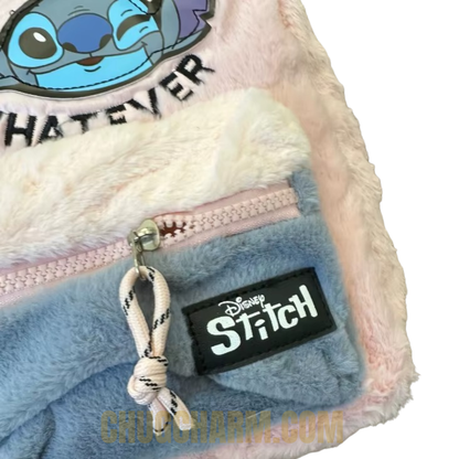 Disney Stitch Plush Backpack – Cute Cartoon Kids School Bag