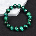 Tiger Eye Beaded Bracelet Natural Handmade 6mm to 14mm Elastic