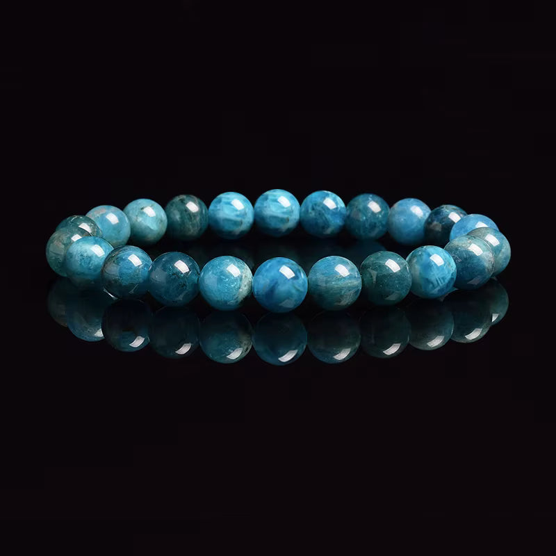 White Moonstone Beaded Bracelet Natural 8mm Elastic Unisex
