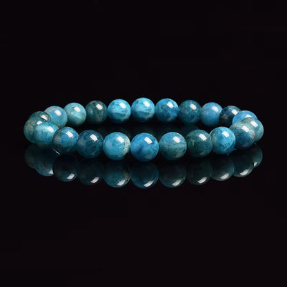 White Moonstone Beaded Bracelet Natural 8mm Elastic Unisex