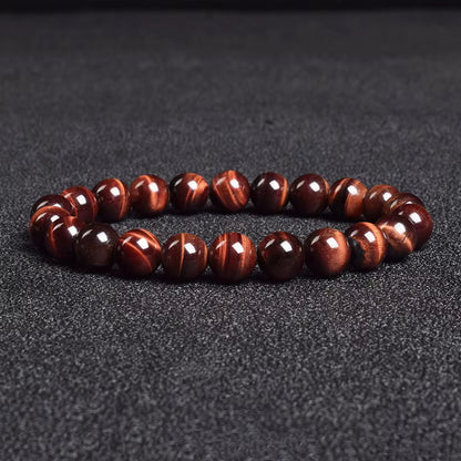 White Moonstone Beaded Bracelet Natural 8mm Elastic Unisex