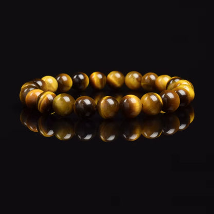 White Moonstone Beaded Bracelet Natural 8mm Elastic Unisex
