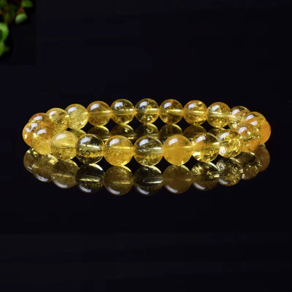 White Moonstone Beaded Bracelet Natural 8mm Elastic Unisex