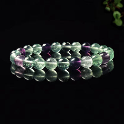 White Moonstone Beaded Bracelet Natural 8mm Elastic Unisex